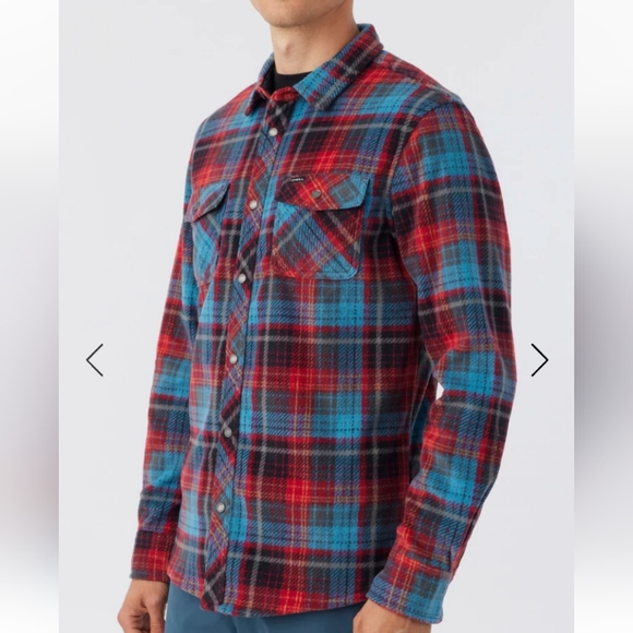 O'Neill NEW Glacier Plaid SuperFleece Shirt - Picture 9 of 12